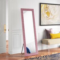 Pink floor outlet mirror